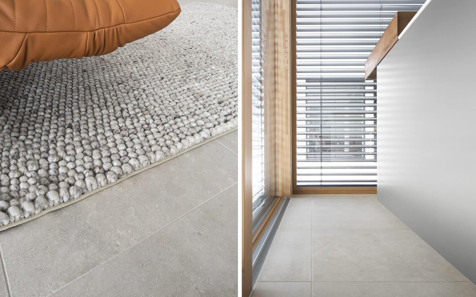 Aurora Oberfläche gestrahlt & gebürstet, Format 60x60 cm