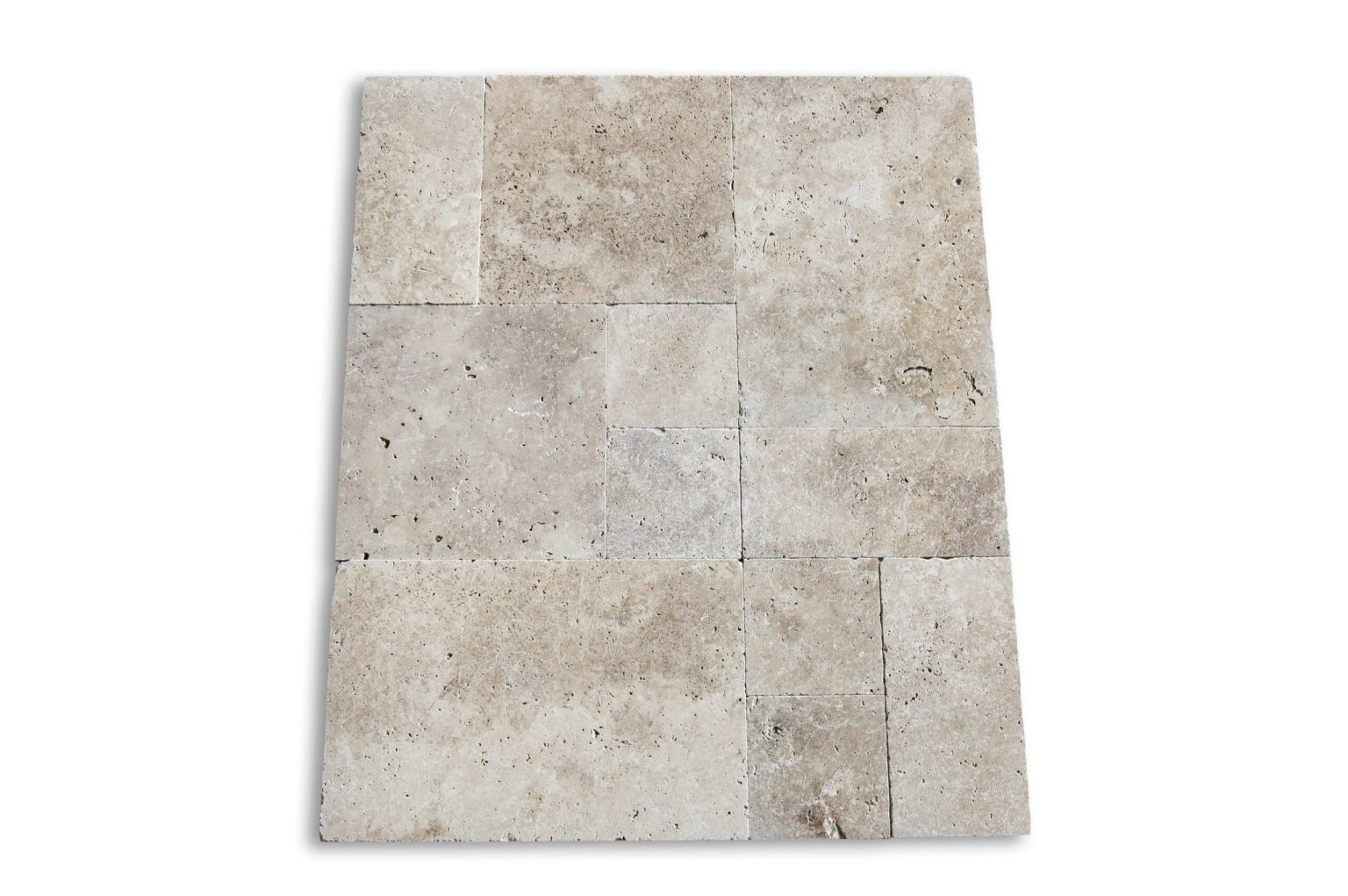 Terrassenplatten Travertin Nussbraun