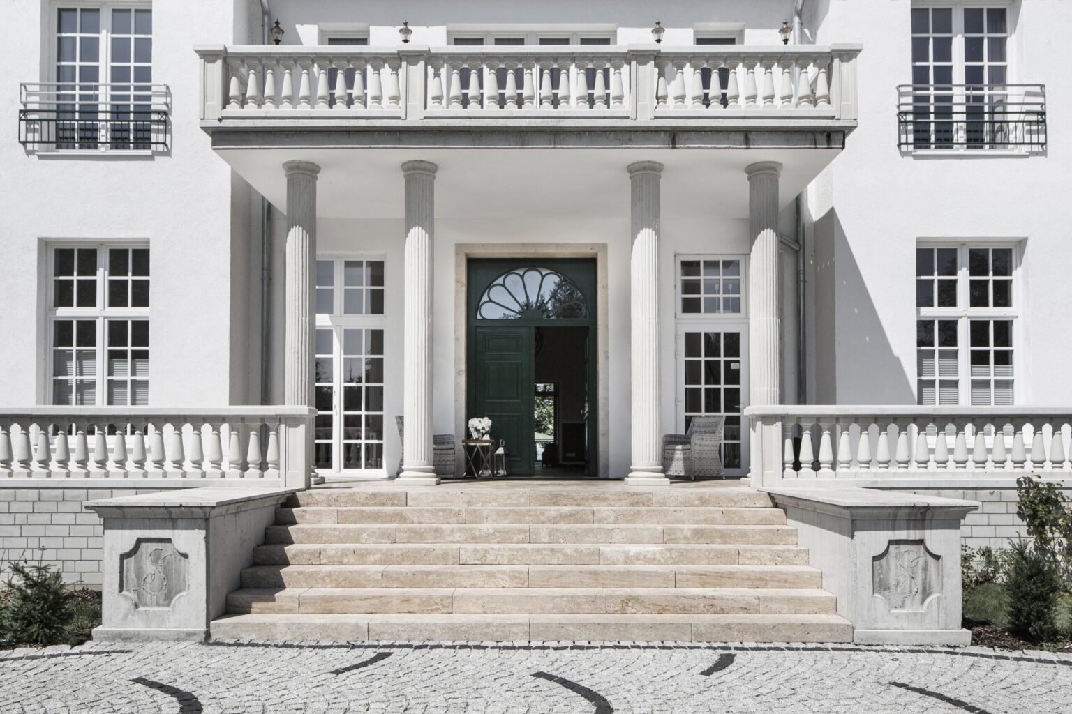 Terrassenplatten Travertin Nussbraun