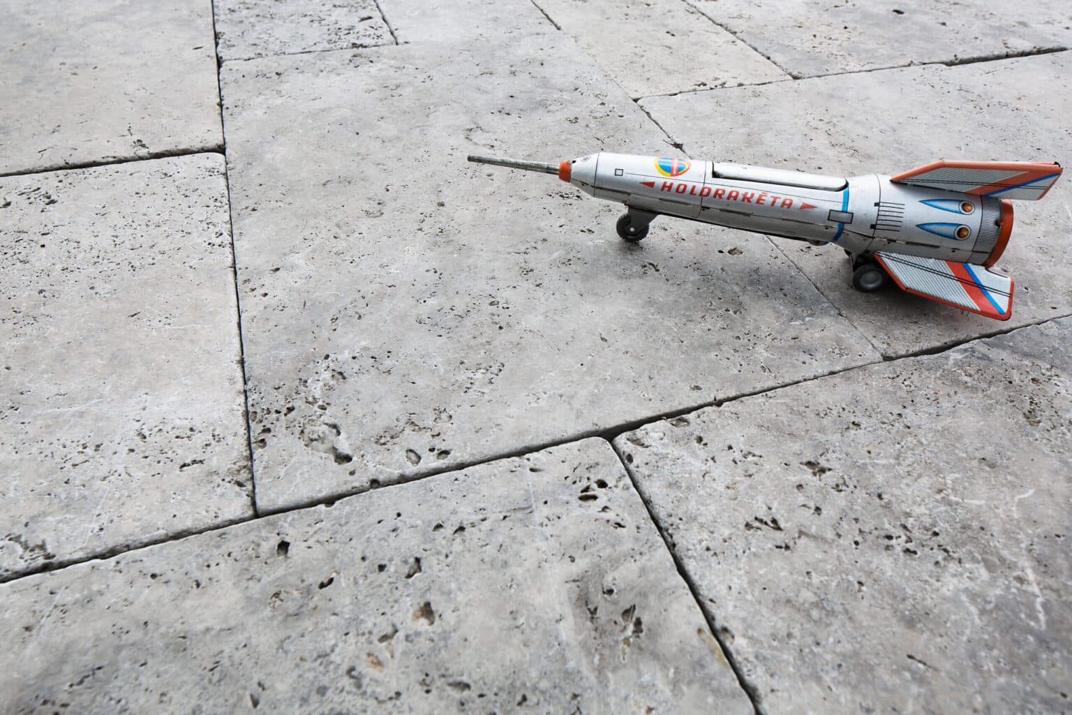 Terrassenplatten Travertin Silver