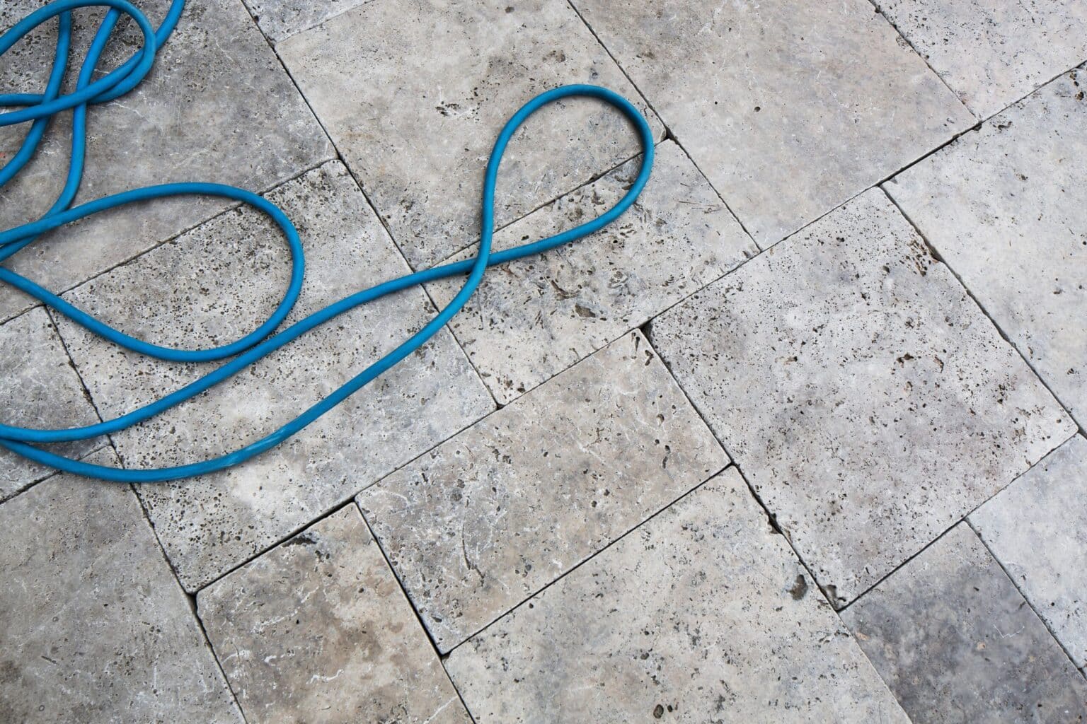 Terrassenplatten Travertin Silver